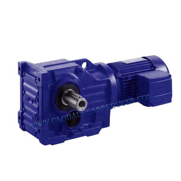 Flanged Mounted Helical-Bevel Geared Motor with Solid Shaft