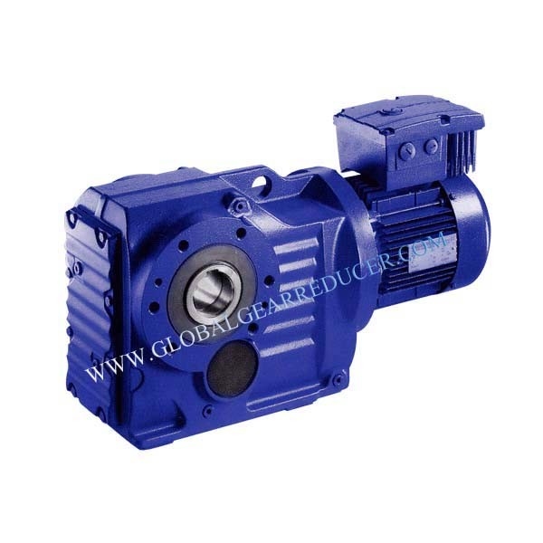 Flanged Mounted Helical-Bevel Geared Motor with Solid Shaft